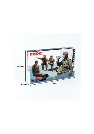 Meng Hs-002 1/35 Ölçek, Idf Tank Mürettebatı, 4 Adet, Plastik Figür Model Kiti-48701