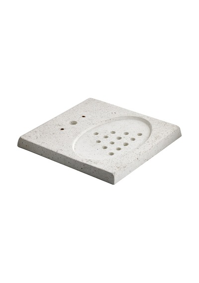 Bahçe Çeşmesi Beton Tabanı - Beyaz