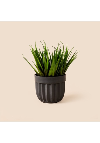 Dekor Dekoratif Saksılı Yapay Çimen - Yeşil - 8 Cm