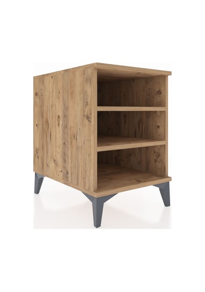 Kronos Komodin 2 Raflı 44x59x64 Çam-çam Çam