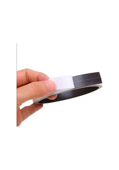 Dünya Magnet 5 Metre Yapışkanlı Şerit Mıknatıs Magnet Kes Kullan Kalınlık: 2 Mm, Genişlik : 20