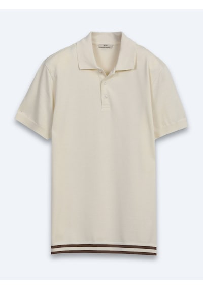 Kip Bej Düz %100 Pamuk T-shirt