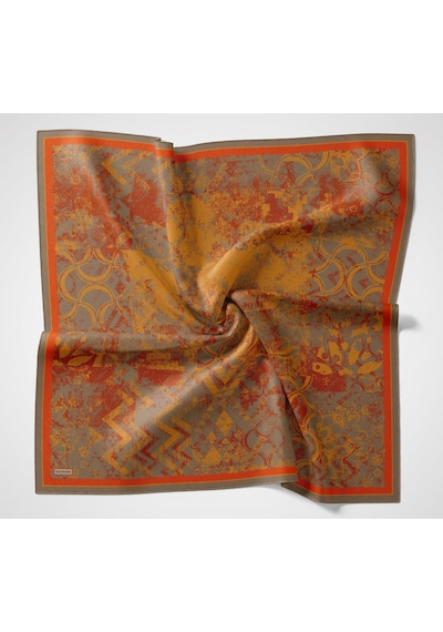 Silk Home Velora Eşarp Art Yeşil Kahve 90x90 Çok Renkli