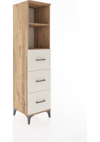 Hyperion Dolap 2 Raflı 3 Çekmeceli 44x44x182 Çam-aytaşı Çam