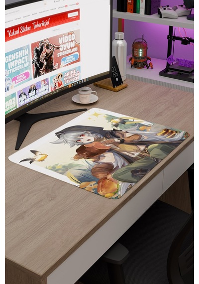 Razor Genshin Impact Anime Oyuncu V3 - 48x40 Xl Gaming Mouse Pad Fare Altlığı