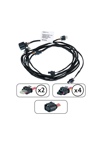 Skoda Super B Ön Tampon Park Sensör Tesisatı 3t0971095b