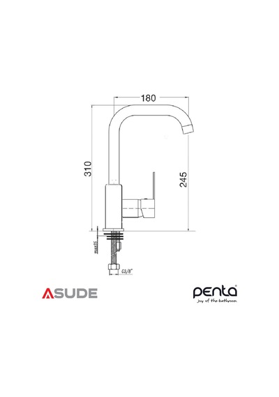 Penta Sp1830 Duş Paneli Sarı