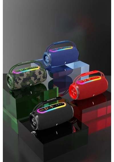 Özel Üretim Bluetooth Hoparlör 30w Boombox680 Siyah Ipx6 Mini Kolon Kamp Aleti Hobi Ürünü