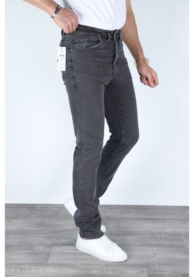 Myrab Denim Regular Kalıp Gri Erkek Kot Pantolon