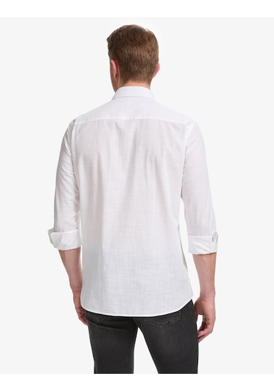 Pierre Cardin Erkek Beyaz Gömlek Desenli 50325355-vr013