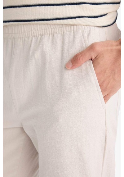 Defacto %100 Pamuk Pantolon F9244ax26sper22 Ekru-er22