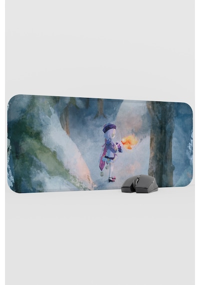 Qiqi Genshin Impact Anime Gacha V3 - 70x30 Xl Gaming Mouse Pad Fare Altlığı