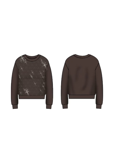 Guess Crysta Kadın Sweatshirt W6bq14k6060 Kahve