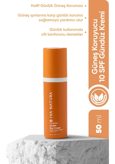 Iva Natura Organik SPF 10 Nemlendirici Gündüz Kremi 50 ML