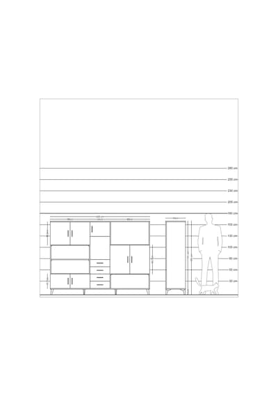 Hyperion Dolap 10 Raflı 4 Çekmeceli 8 Kapaklı 220x44x163 Antrasit Antrasit-aytaşı/antrasit Hyperion Dolap 10 Raflı 4 Çekmeceli 8 Kapaklı 220x44x163 Antrasit Antrasit-aytaşı/antrasit