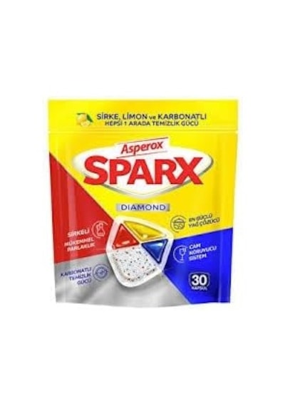 Asperox Sparx Diamond 30 Lu Bulaşık Makinesi Kapsülü