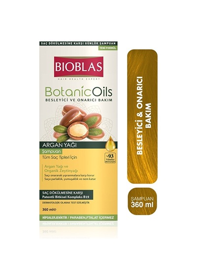Bioblas Şampuan Botanic Oils 360 Ml Argan Yağı