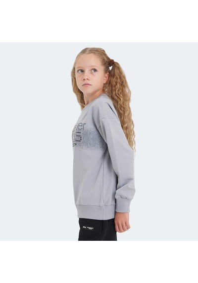 Slazenger LAST Çocuk  Taş Gri Sweatshirt
