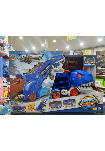 Dıno Truck 2 In 1 Araba Yutan Katlanabilen Ultimate T-rex Tır