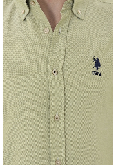 U.s. Polo Assn. Erkek Açık Haki Gömlek Basic 50287805-vr183 Açık Haki