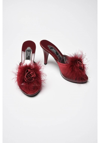 Gc 190 Kadin Ev Terliği - Bordo Bordo