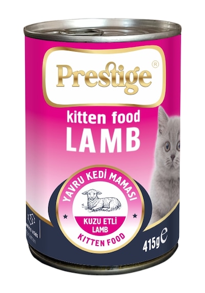 Prestıge Sos İçerisinde Parça Kuzu Etli Yavru Kedi Maması 415 G X 24 Adet