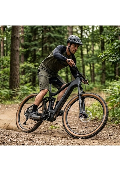 Bisan Zeus Xt - 29 Jant 17'' M Kadro 43cm Elektrikli Dağ Bisikleti - Siyah Gri Çok Renkli