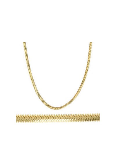 Bilezikci Balıksırtı Kalın Altın Zincir Kolye 60 Cm. 14ıst60zn