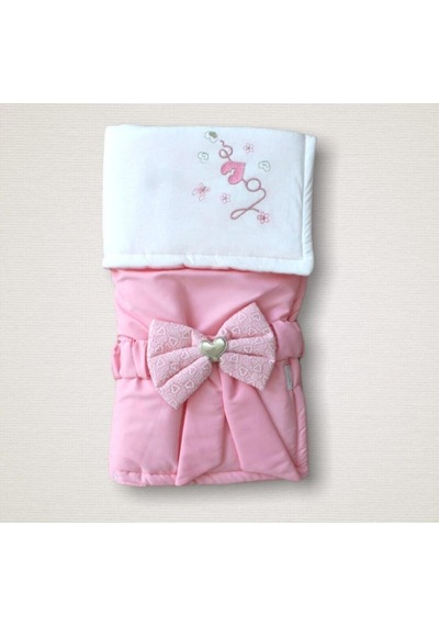 Bebek Kundağı Unisex Bebek Dış Kundak Battaniyesi 5 Amaçlı Hastane Çıkışı Hediyelik Mevsimlik Knd45196 Pembe