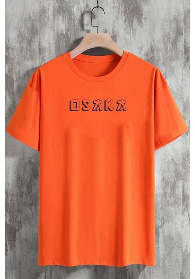 Uyguntarz Unisex Osaka Tasarım Tshirt Turuncu