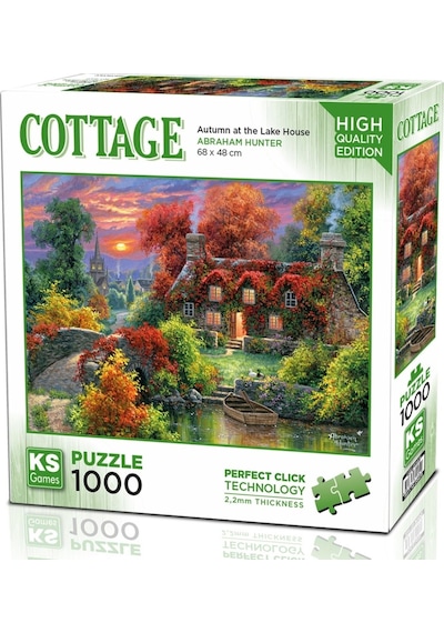Ks Games 1000 Parça Göl Evinde Sonbahar Puzzle