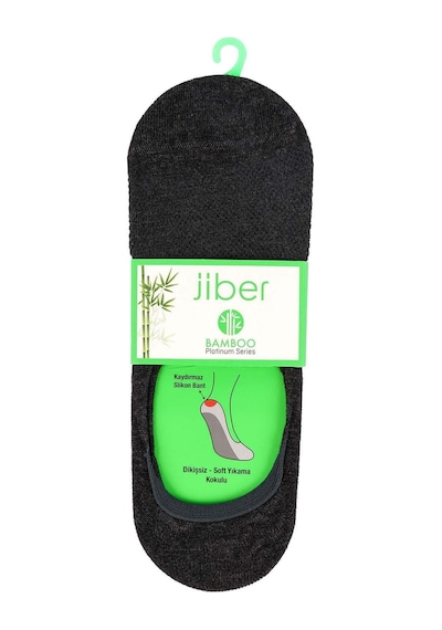 Jiber Erkek Bambu Likralı Babet Çorap 7000 - 6 Adet Antrasit
