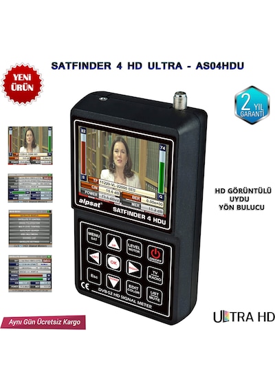 Satfinder 4 Hd Ultra - As04Hdu Görüntülü Uydu Bulucu