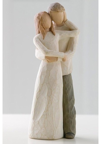 W. Tree Together Beraber Dekoratif Figür, 23 Cm, Reçine Malzeme, El Yapımı Görünümlü Heykel Diğer