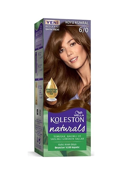 Hubrendy Tedarik Naturals Saç Boyası Koyu Kumral 6/0