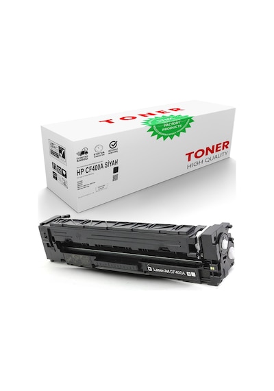 Pazaravrasya Hp Cf400A Siyah Uyumlu Toner /Wb/201A/M551/M575Dn/M575F/M570