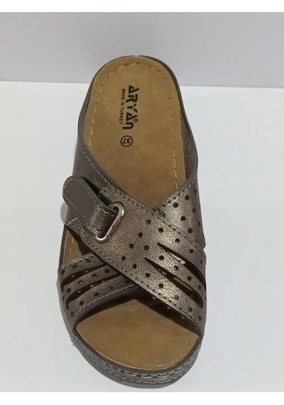 Aryan 09-272 Anatomic Kadın Dolgu Topuk Terlik Platin