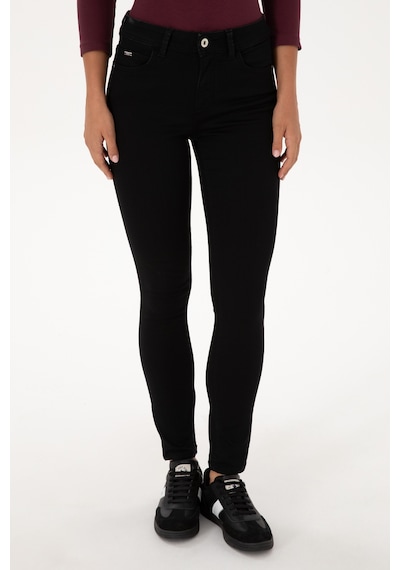 U.S. Polo Assn. Kadın Siyah Toothpick Fit Jean Pantolon 50307804-DN0027