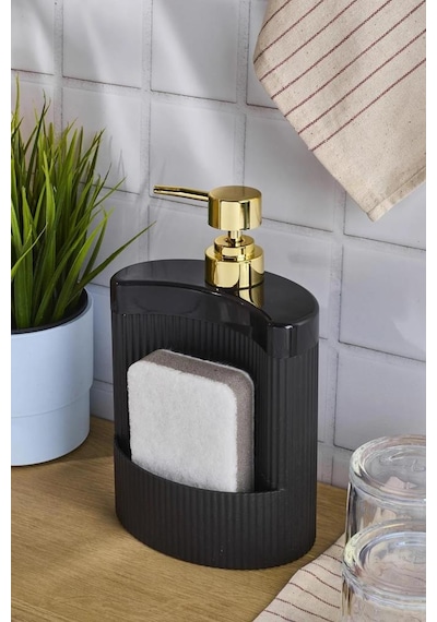 Perotti Montana 16509 Oval Sıvı Sabunluk Siyah 540 ML Siyah