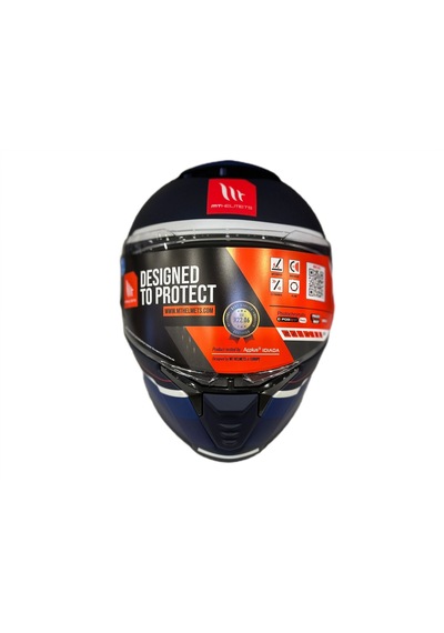 Mt Thunder 4 SV R25 B5 Motosiklet Kaskı Lacivert Mat Mavi