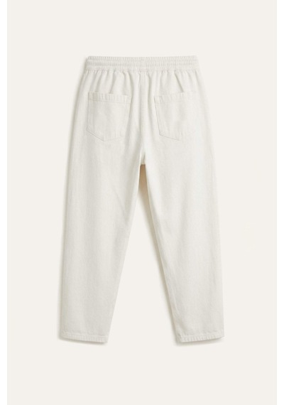 Defacto Baggy Fit Normal Bel Geniş Paça Jean Pantolon I4402ax26hswt34 Beyaz-wt34