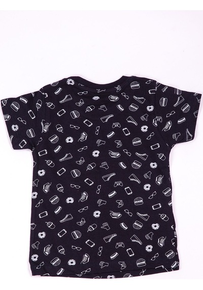 Hçm Erkek Çocuk Tshirt Baskılı A29 Lacivert