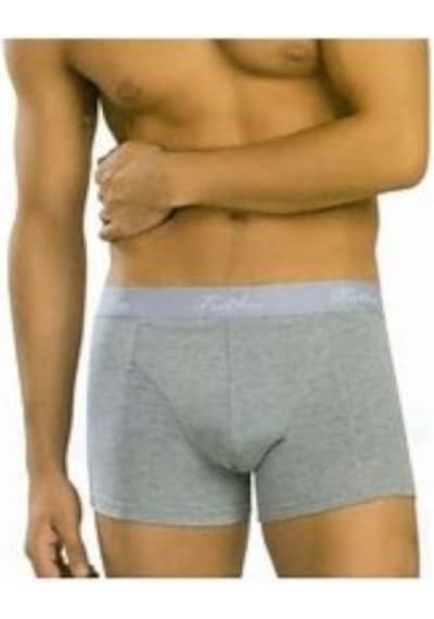 Tutku Erkek Likralı Elastan Boxer 2'li Paket Gri