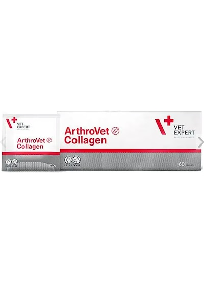 Vet Expert Arthrovet Collagen 60 Şase Kalça Displazisi, Kireçlenme, Eklem Ağrısı, Topallama & Ameliyat Sonrası Veteriner Desteği