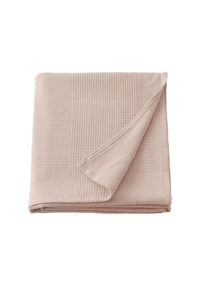 Ikea Indıra Yatak Örtüsü, Açık Pembe, 230x250 Cm