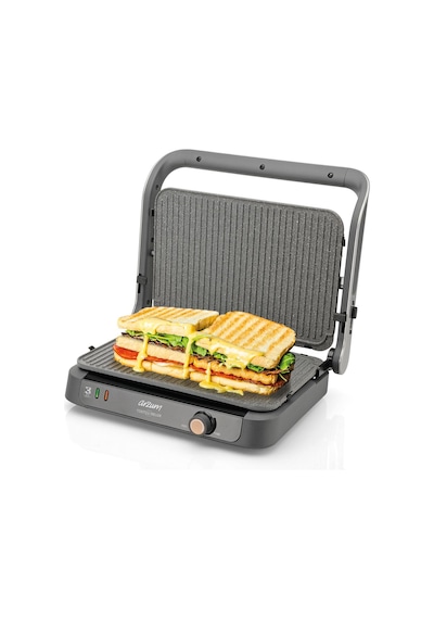 Arzum AR2001 Tostçu Delux 1800 W Granit Tost Makinesi Çift Taraflı Plaka 180° Açılır Gövde