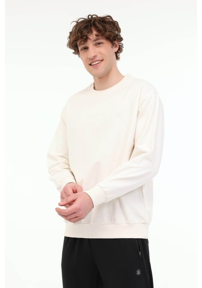Lumberjack Mb Sn75 C Neck Sw 5fx Ekru Erkek Sweatshirt A101939610 Ekru