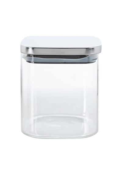 450 Ml Metal Kapaklı Borosilikat Cam Kavanoz, Silikon Contalı Kuru Gıda Saklama Kabı, Kahve Çay Baharat Kuruyemiş Diğer