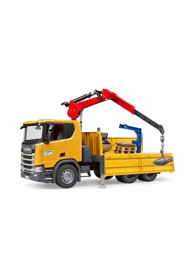 Scania Super 560r Vinçli Şantiye Kamyonu 1:16 Teleskopik Vinçli İş Makinesi