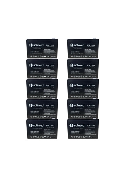 12v 12ah Ups Ve Alarm Aküsü 10 Adet